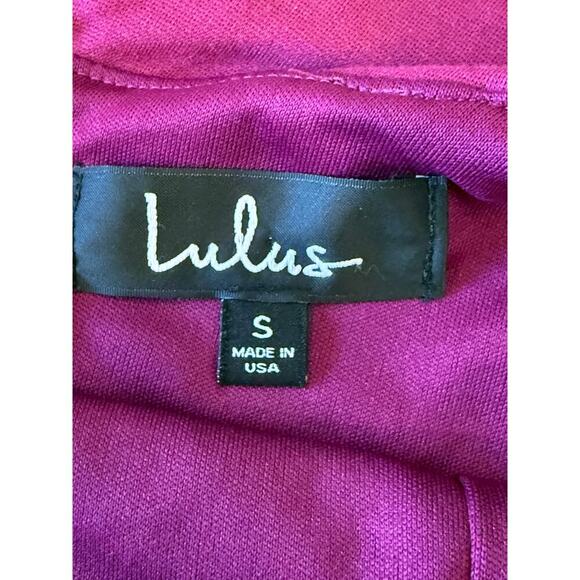 Lulus Fushia Dark Pink Off The Shoulder Dress size S - Picture 5 of 9